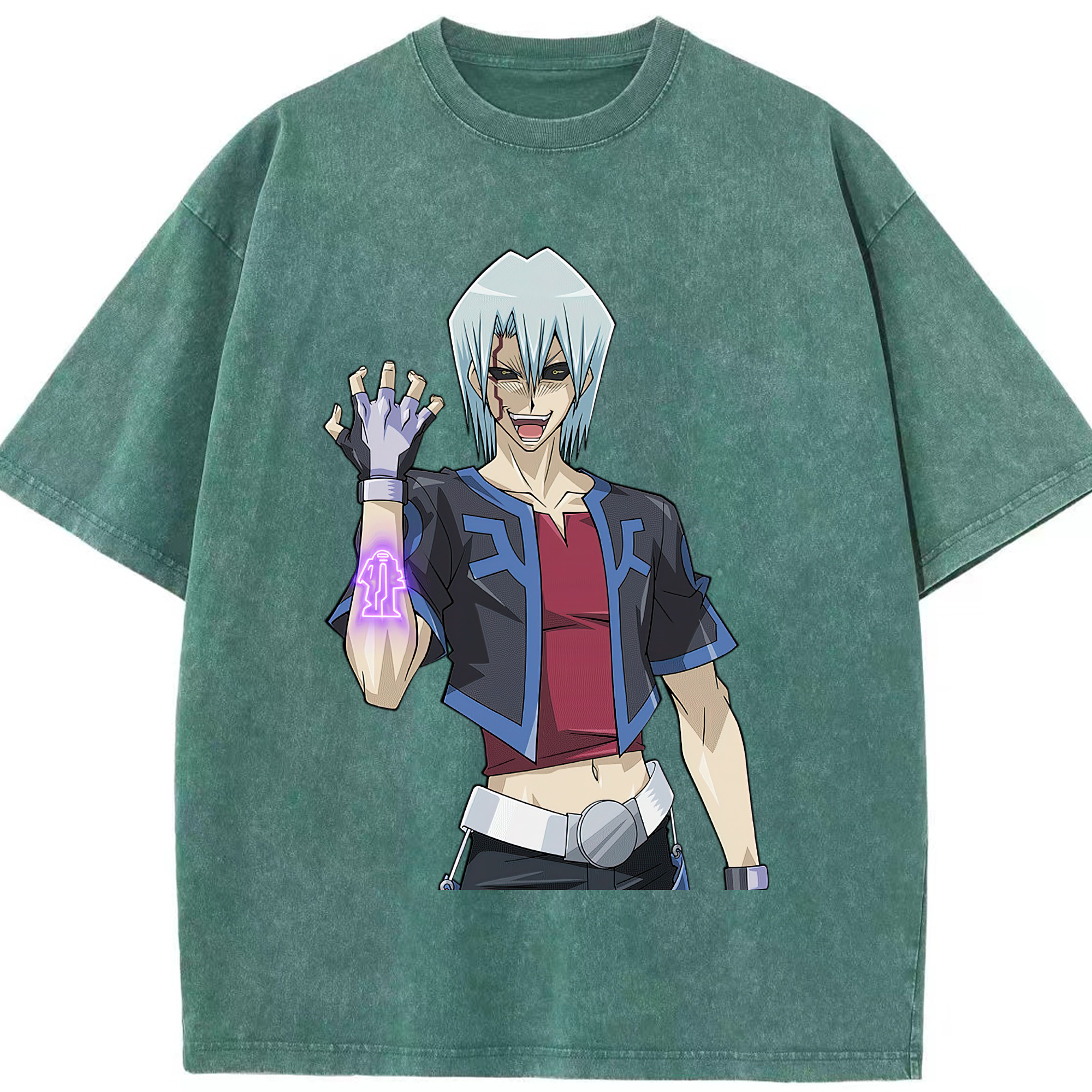 （画像用） 遊☆戯☆王 Yu-Gi-Oh! 綿100% ヴィンテージ風 半袖Tシャツ（フロントプリント）